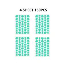 40/160/280 Peças Adesivos Coloridos - À prova d'água, à prova de suor e suave na pele, adequado para pintura facial/pintura facial e corporal/giz de festa/suprimentos de maquiagem para festa/Halloween/Natal/Festivais/Adesivos divertidos para fotos, Maquiagem, Barato, Decoração de quarto, Penteadeira, Viagem, Quarto, Acessórios de maquiagem