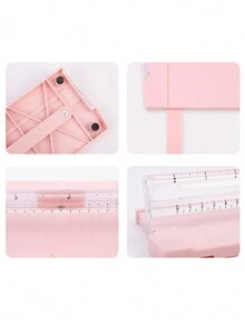 Máy cắt giấy mini Macaron màu A5 Máy cắt nhật ký thủ công Kéo cắt giấy DIY cho học sinh - Nhiều màu - Xem 7