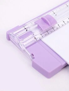 Máy cắt giấy mini Macaron màu A5 Máy cắt nhật ký thủ công Kéo cắt giấy DIY cho học sinh - Nhiều màu - Xem 6