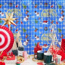 1 Stück Weihnachts-Folien-Fransen-Vorhang Weihnachts-Party-Dekoration 1 Stück 2 m rot silber grün Lametta Fransen Party Fotohintergrund Girlande Hintergrund für Weihnachten, Neujahr, Ugly Sweater Party, Halloween, Halloween Dekoration - 1 Stück - Übersicht 8