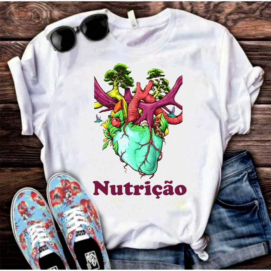Nutrition Shirt T-Shirt Blouse SB275 - 白色 - 查看 1