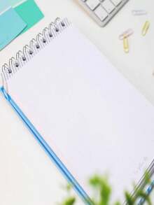 Libreta de Notas, Pasta Dura, Hojas de Punto, Azul - Azul - Ver 7