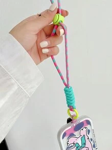 Cordón de muñeca multicolor para teléfono, ajustable, anti-pérdida, resistente, con llavero, soporte para USB, regalo para madre, familia, amigos, cumpleaños, festividades, accesorio para teléfono, cadena para teléfono