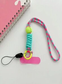 Cordón de muñeca multicolor para teléfono, ajustable, anti-pérdida, resistente, con llavero, soporte para USB, regalo para madre, familia, amigos, cumpleaños, festividades, accesorio para teléfono, cadena para teléfono
