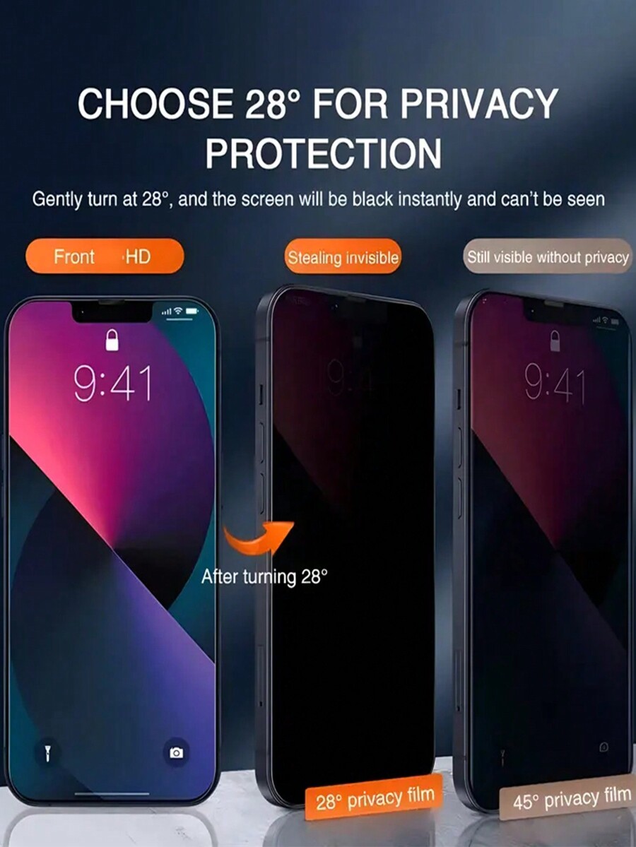 10pcs/Set IPhone 11 12 13 14 15 Pro Max Tempered Glass Screen Protector