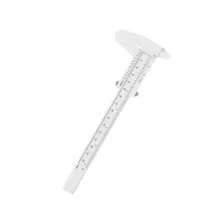 Thước cặp nhựa Vernier 1 Count Double Rule Scale, dùng để đo chiều dài, đường kính ngoài, đường kính trong và độ sâu của các bộ phận - thước cặp - Xem 7