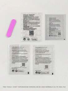 10 Móng Tay Giả Hình Hạnh Nhân Thủ Công, Thiết Kế Hoa Văn Nhật Bản Vẽ Tay Theo Phong Cách Chuyển Màu, Nghệ Thuật Làm Móng Cao Cấp [Thủ Công, Họa Tiết Trang Trí Ngẫu Nhiên, Thích Hợp Sử Dụng Hàng Ngày Hoặc Làm Quà Tặng] Móng Giả Dán, Phụ Kiện Làm Móng, Móng Tay Giả Thủ Công - Nhiều màu - Xem 8