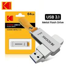 KODAK USB Flash Drive 512GB 256GB 128GB 64GB K133 Mini Metal Pendrive USB3.1 High Speed Memory Stick Unidad Flash For Laptop PC - Silver - View 8