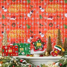 1 Stück Weihnachts-Folien-Fransen-Vorhang Weihnachts-Party-Dekoration 1 Stück 2 m rot silber grün Lametta Fransen Party Fotohintergrund Girlande Hintergrund für Weihnachten, Neujahr, Ugly Sweater Party, Halloween, Halloween Dekoration - 1 Stück - Übersicht 1