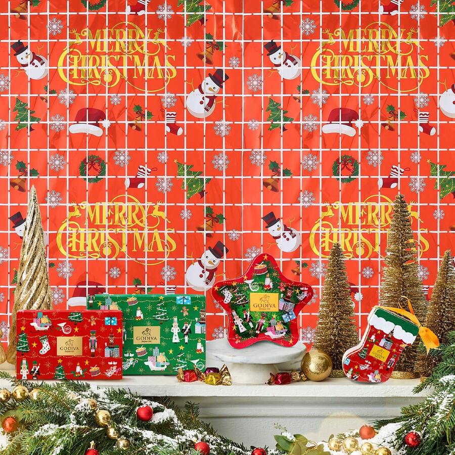 1 Stück Weihnachts-Folien-Fransen-Vorhang Weihnachts-Party-Dekoration 1 Stück 2 m rot silber grün Lametta Fransen Party Fotohintergrund Girlande Hintergrund für Weihnachten, Neujahr, Ugly Sweater Party, Halloween, Halloween Dekoration - 1 Stück - Übersicht 1