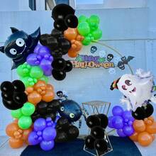 多色气球花环拱门套装、主题派对装饰、生日派对装饰、鬼屋派对装饰、周年纪念、单身派对装饰、室内外房间装饰 - 彩色 - 查看 5