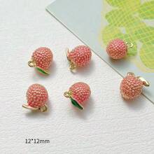 5/10pcs Assorted Metal 3D Fruit Shaped DIY Pendant Charms For Earrings, Bracelets, Keychains, Bags - Multicolor - View 18