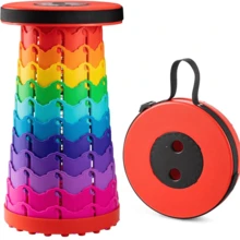 Portable Folding Stool Bench With Handle Fishing Compact - Màu xanh lam - Xem 10