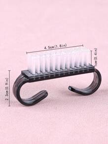 10pcs/50pcs Small Black Nail Brush, Nail Dust Cleaner Brush, Multi-Function Nail Art Brushes - Black - View 8