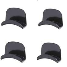 4 件装易于安装的免钻孔壁挂式耳机支架 - 防水塑料耳机收纳挂钩，非常适合卧室、浴室、办公室和宿舍收纳 - 彩色 - 查看 1