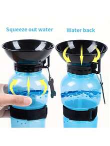 500ml Portable Water Drinking Bottle For Pets Traveling - Màu xanh lam - Xem 3