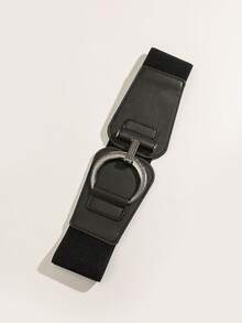 1 chiếc thắt lưng đàn hồi trang trí thắt lưng kim loại bạc cổ điển theo phong cách Gothic, phụ kiện cosplay, kẹp thời trang đa năng cho bữa tiệc - Cái nút - Xem 2