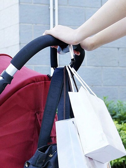 1PC Sturdy And Durable Multifunctional Stroller Hook With EVA Handle - Durable Aluminum Alloy For Shopping And Storage Accessories Stroller Accessories Dona Stroller Accessories