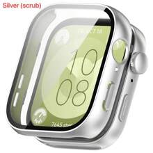 1pc PC + Tempered Glass Protective Case Compatible With Huawei Watch Fit 3