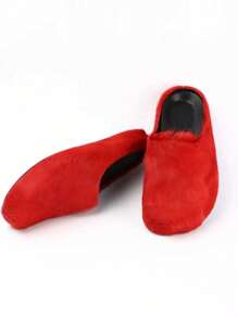 New Fluffy Slip-On Slippers, Autumn Winter Thick Bottom Casual Indoor&Outdoor Home Wear