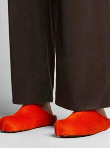 New Fluffy Slip-On Slippers, Autumn Winter Thick Bottom Casual Indoor&Outdoor Home Wear