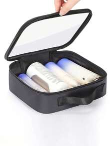 1 件透明拉链美容套装化妆包透明 PVC 化妆包便携式旅行收纳包防水巡航必备防水男士盥洗包沙滩包沙滩必需品沙滩巾收纳包沙滩配件沙滩用品度假包夏季度假必备品旅行必备品 - 彩色 - 查看 1