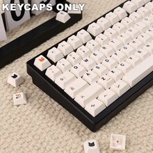 (Keycaps Only)144 Keys Splendid Cat PBT Keycaps Cherry Profile Dye-Sublimated Legends Custom Keycap Set For All Cross-Shaped Axis (Cherry-Style) Switches Mechanical Keyboard Caps Desktop Computer DIY Kit Mechanical Keyboard Accessories Keycaps Only No Keyboard - Beige - View 6