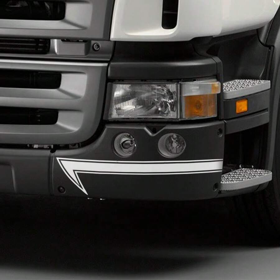 2PCS Truck Bumper Stickers Vinyl Decals Auto Tuning Accessories For Scania R Series Heavy Big Trucks Semi Trailer - 65x13.5cm/25.59x5.31inch - View 1