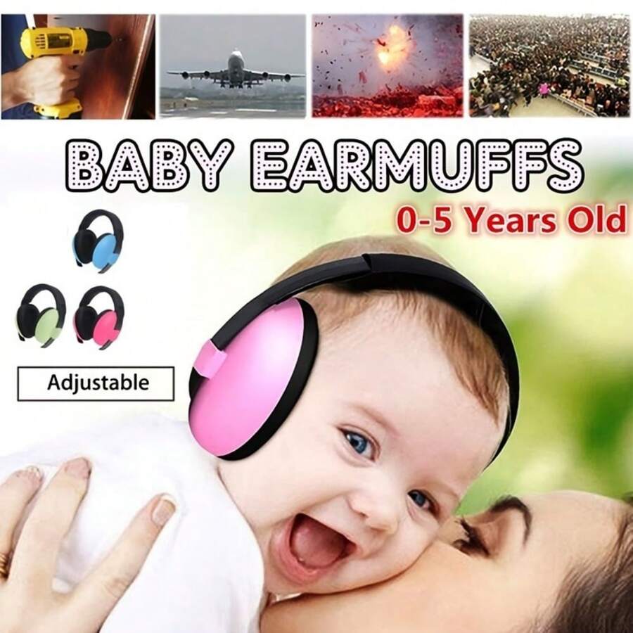 1pc Baby Ear Muffs Noise Cancelling Headphones For Infants, Safe