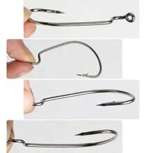 Fishing Treble Hooks, High Carbon Steel Fishing Hooks Kit, Sharp & Round Bend Fishing Treble Hooks For Catfish Lures Baits Bass Fishing Accessories