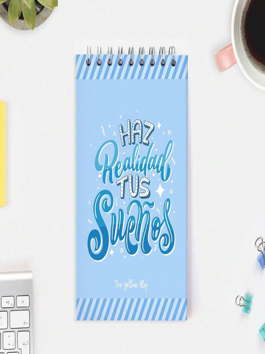 Libreta de Notas, Pasta Dura, Hojas de Punto, Azul - Azul - Ver 1