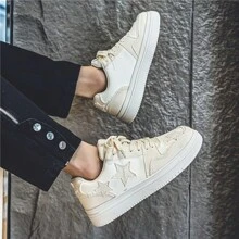 Men's Shoes, Sports And Casual Shoes, Men's Shoes,Walking Shoes,Versatile Men's Shoes, Campus Student Board Shoes, Suitable For Men's Outdoor Activities - 白色 - 查看 10