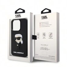Karl Lagerfeld Funda con Diseño 3D para iPhone 15 Pro Max en Color Negro - Negro - Ver 8