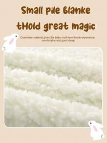 1pc Newborn Baby Folding Double-Layer Blanket, Baby Stroller Quilt, Autumn & Winter Love Valentine - Multicolor - View 4