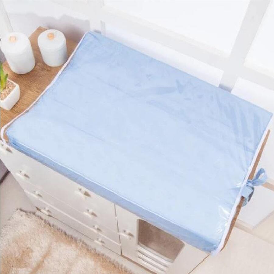 Anatomical Changing Table For Boy Or Girl Baby's Room Luxury Plasticized - 淺藍色 - 查看 1