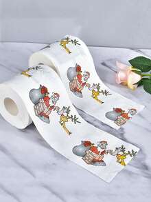 1 cuộn giấy vệ sinh in hình ông già Noel vui vẻ vào dịp Giáng sinh - Giấy ăn trang trí phòng tắm - Quà tặng mới lạ cho ngày lễ Giáng sinh - Vật trang trí theo mùa cho nhà cửa vào dịp Giáng sinh và năm mới, Nhà bếp, Phòng tắm, Nhà cửa, Nhà cung cấp đồ gia dụng - Nhiều màu - Xem 4