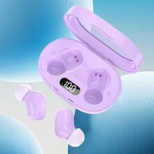 Great Wall GreatWall Earbuds BT Wireless Earphones With LED Digital Display, High-Fidelity Sound Quality, Ultra-Long Life Earbuds, Suitable For Fitness And Running, High Sound Quality, Anti-Falling Earphones, Suitable For Android And IPhone - Màu tím - Xem 1