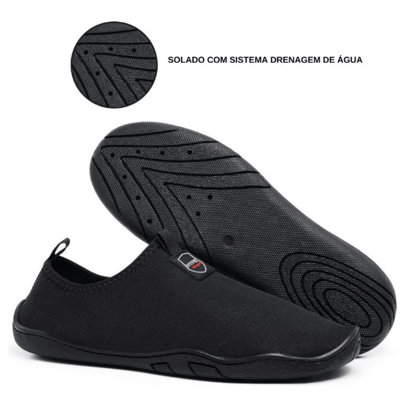 Sapatilha Nautica Aquatica Esporte Tênis Hibrida Ideal para trilhas agua areia mar piscina