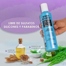 Crema para Peinar Cola de Caballo Nefertiti - Control y Brillo Natural - Azul - Ver 5