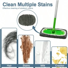 3pcs Swiffer Sweeper Flat Mop Refill Pads, Super Microfiber Mop Replacement Heads - Green - View 3