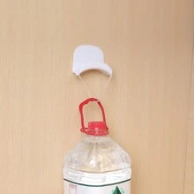 4 件装易于安装的免钻孔壁挂式耳机支架 - 防水塑料耳机收纳挂钩，非常适合卧室、浴室、办公室和宿舍收纳 - 彩色 - 查看 6