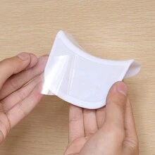 4 件装易于安装的免钻孔壁挂式耳机支架 - 防水塑料耳机收纳挂钩，非常适合卧室、浴室、办公室和宿舍收纳 - 彩色 - 查看 3