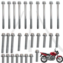 Chrome Screws Engine Cover Cbx250 Twister Xr250 Tornado - 銀色 - 查看 1