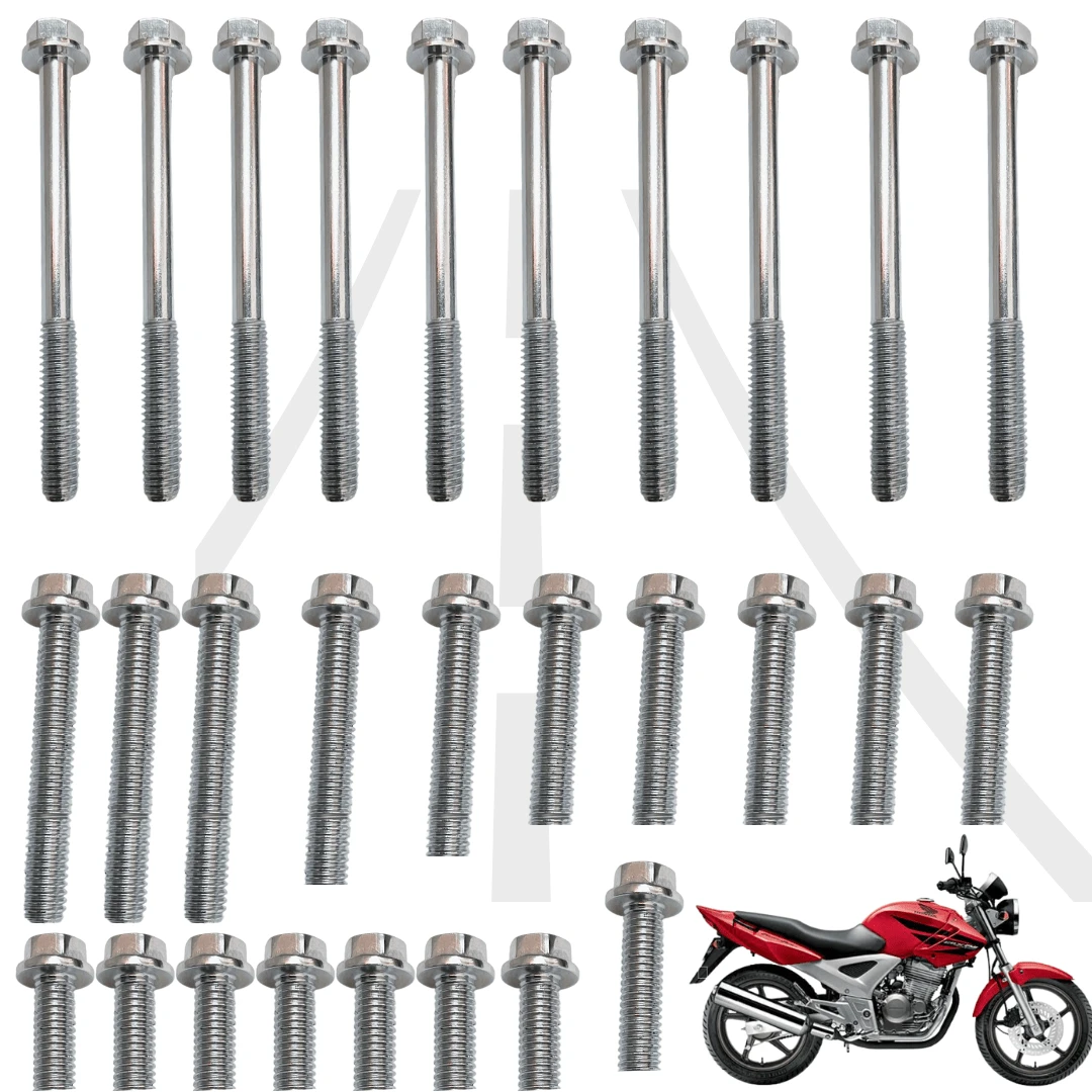 Chrome Screws Engine Cover Cbx250 Twister Xr250 Tornado - 銀色 - 查看 1