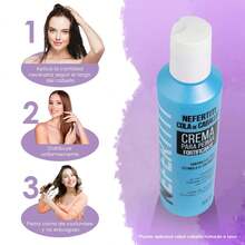 Crema para Peinar Cola de Caballo Nefertiti - Control y Brillo Natural - Azul - Ver 4