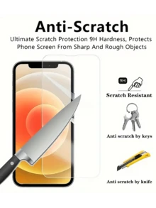 Bộ 5 miếng dán màn hình trong suốt độ phân giải cao của Apple, chống trầy xước, chống bám vân tay, tương thích với iPhone 11/12/13/14/15/16/17 - Trong sáng - Xem 2
