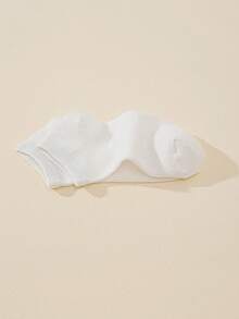 10pairs Pure White Kids/Children Socks - White - View 3