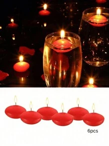 6 件/10 件/16 件小漂浮蜡烛，适合婚礼、节日和庆典的浪漫水蜡，闪光无烟石蜡，情人节漂浮蜡烛，婚礼装饰， - 多樣化香型 - 查看 2