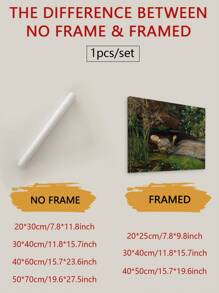 1入組帆布印花畫，Ophelia Drowning Art Print，老式哥特式家居裝飾，Dark Academia Aesthetics，適用於客廳牆壁裝飾、臥室牆壁裝飾、帆布壁畫裝飾，無框架