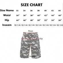 Men's Cargo Shorts Outdoor Multi Pockets Cotton Solid Relaxed Fit Shorts - Khaki - View 7
